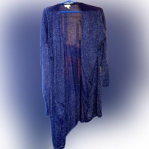 CC Sheer Shimmer Royal Blue Cardigan! 🦋
